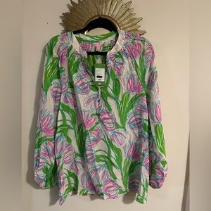 Lilly Pulitzer Elsa top in Ring the bell boy size Large New with tags